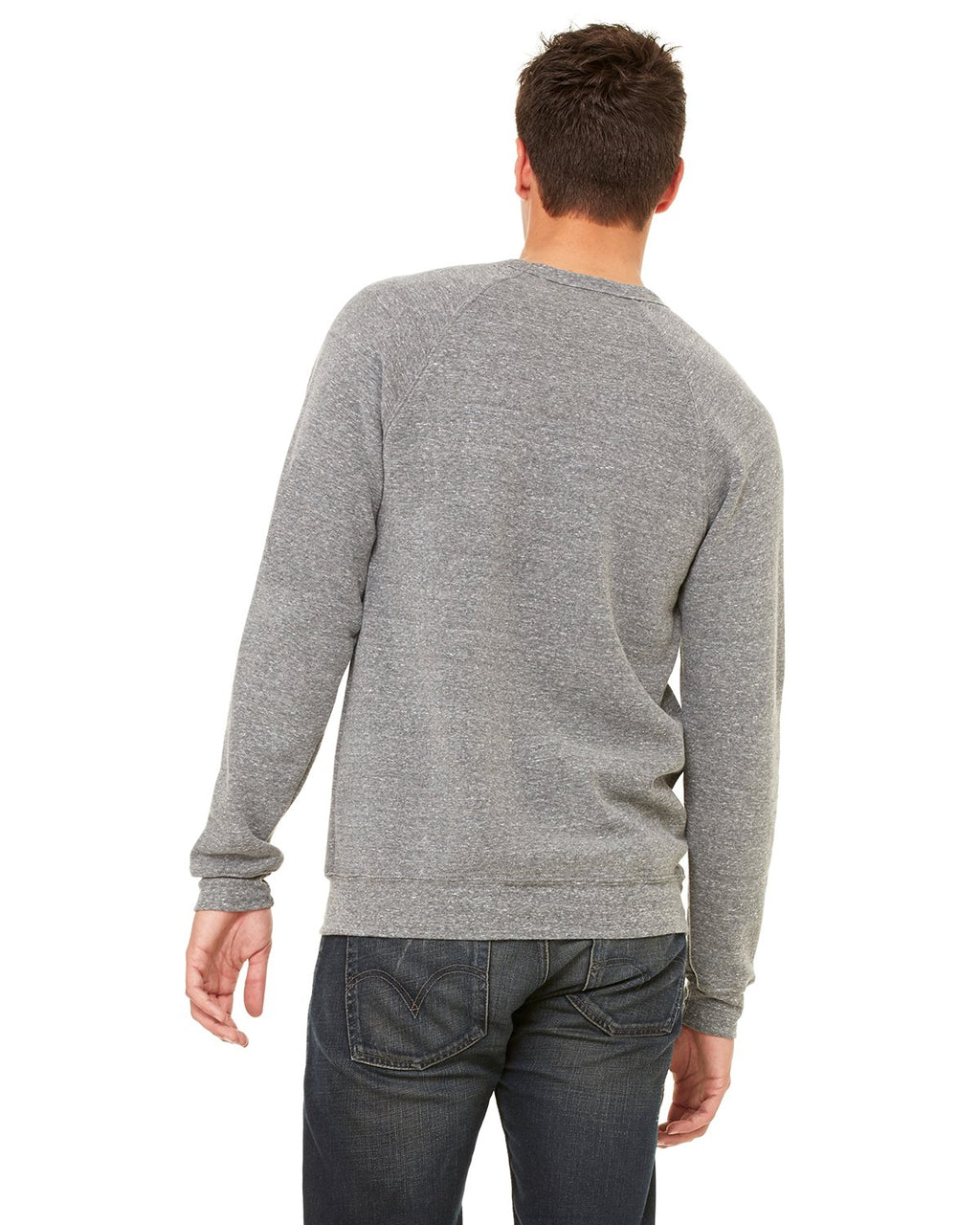 Unisex Sponge Fleece crewneck Sweatshirt - DK gRY MRBLE FLc - M(D0102H78966)