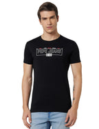 MenS Black Graphic Print T-Shirt