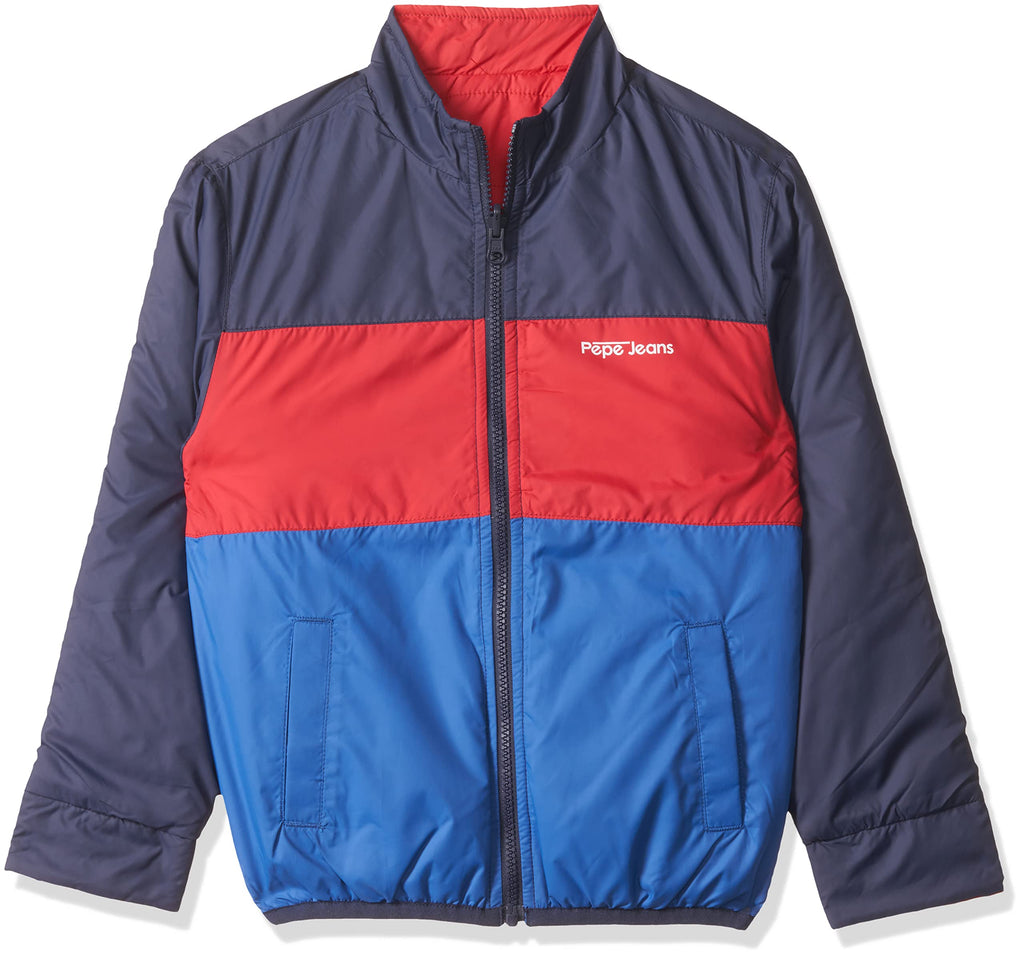 Pepe Jeans BoyS Jackets (Pb401119_8-9 Years, Red, 8-9 Years)