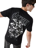 Bewakoof Official Marvel Merchandise Avengers Mens Graphic Print Regular Fit Half Sleeve Round Neck Cotton Jersey T-Shirt_64870