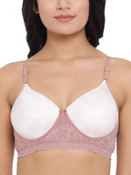 Clovia Womens Net T-Shirt Bra (BR1806Y1832C_White_32C)
