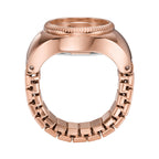 Fossil Women's Quartz Stainless Steel Two-Hand Watch Ring, Color: Rose Gold (Model: ES5247)