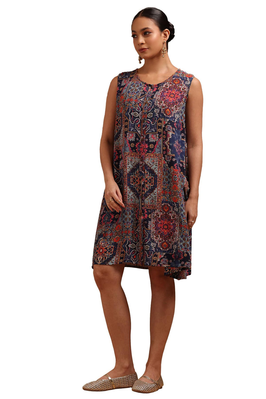 Soch Women Rayon Ethnic Motifs Dress