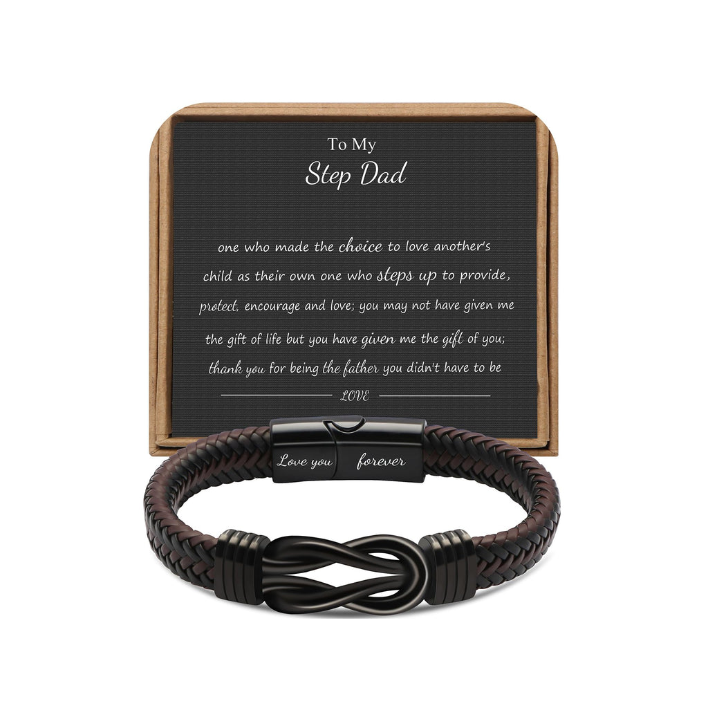 JoycuFF Step Dad Birthday Gifts from Daughter Son, Gifts for Step Dad Ideas Unique Present for Step Father On Father's Day Chris