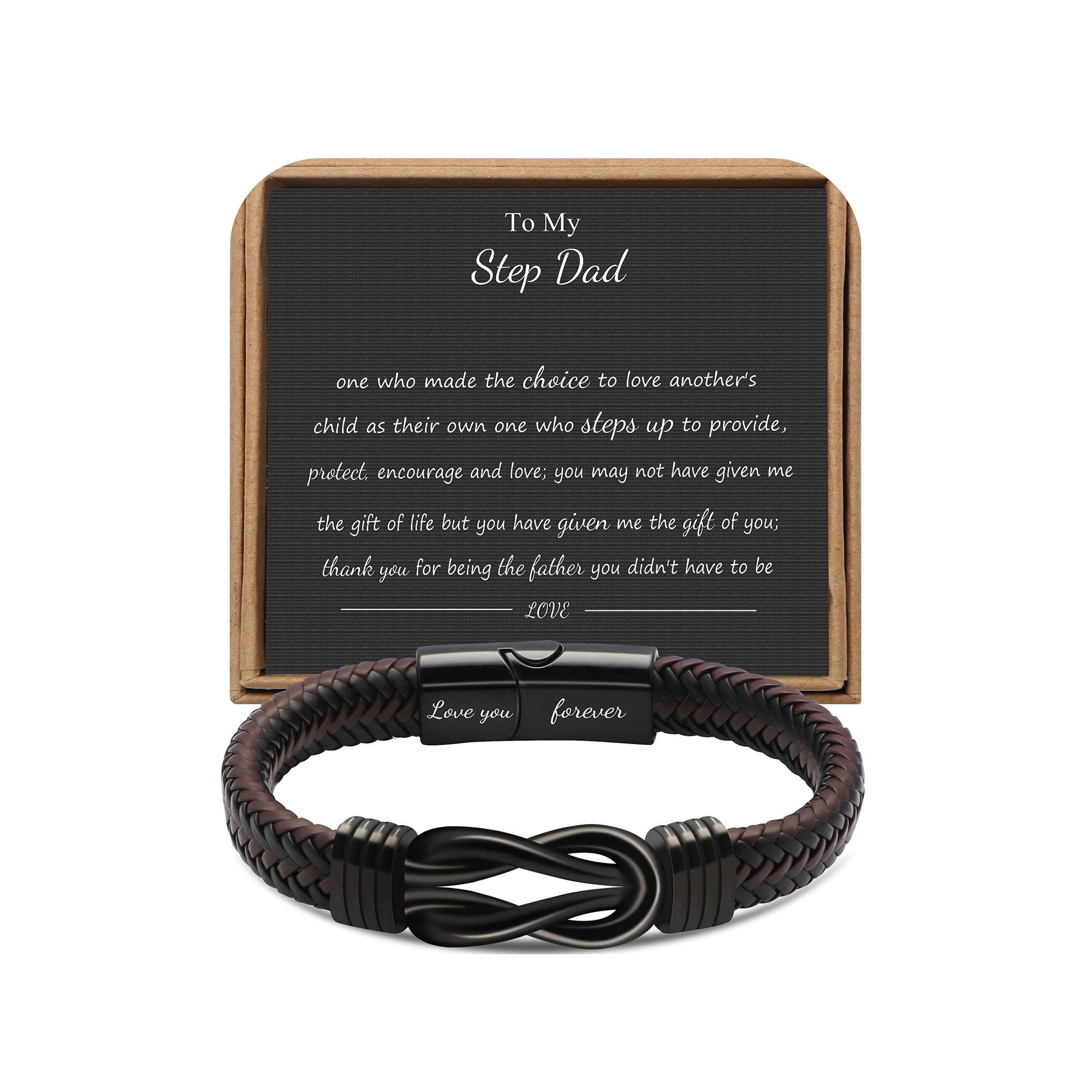 JoycuFF Step Dad Birthday Gifts from Daughter Son, Gifts for Step Dad Ideas Unique Present for Step Father On Father's Day Chris