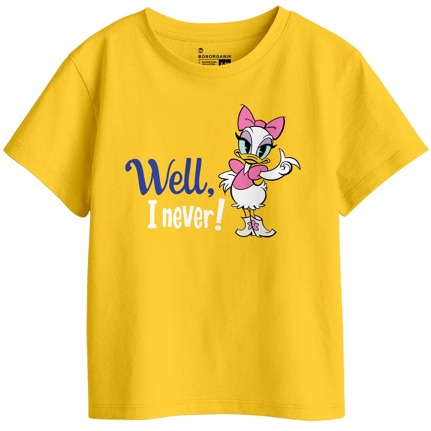 Bon Organik Girls Regular Fit T-Shirt (BON11436_Multi
