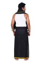 Prakasam Cotton MenS Pure Cotton Colour Dhoti (1.26X1.90Mtrs) With Matching Towel (0.74X1.50Mtrs) Set