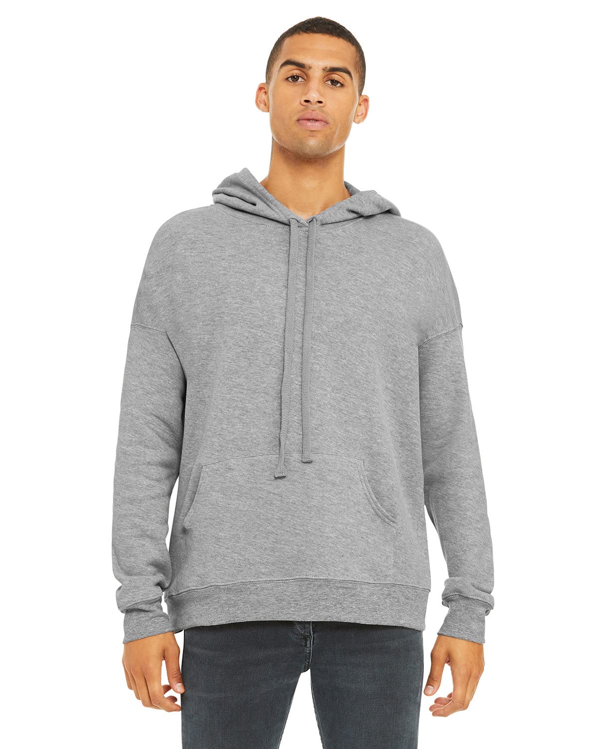 Unisex Sponge Fleece Pullover DTM Hoodie - DARK gREY - XS(D0102H7KX78)