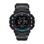 Skechers Men's Keats Digital Chronograph Watch, Color: Black Iridescent (Model: SR1118)