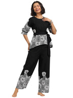 Libas WomenS Cotton Regular Casual Night Suit (50319_M) Black