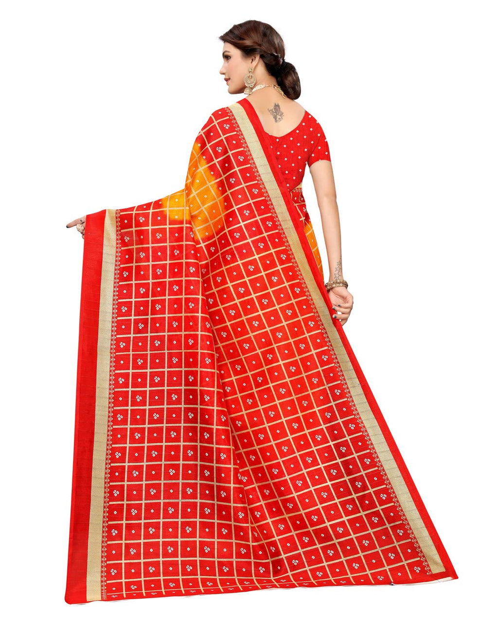 Satrani Womens Art Silk Printed Sarees