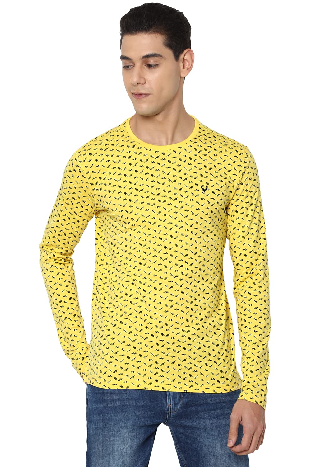 Allen Solly Regular Fit Printed Casual Cotton Full Sleeve Protective Gear
