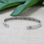 JoycuFF Best Friends Gifts for Her Women Inspirational Bracelets for Friends Friendship Stainless Steel Cuff Birthday Christmas