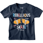 Bon Organik Boys Regular Fit T-Shirt (BON12182_Navy Blue