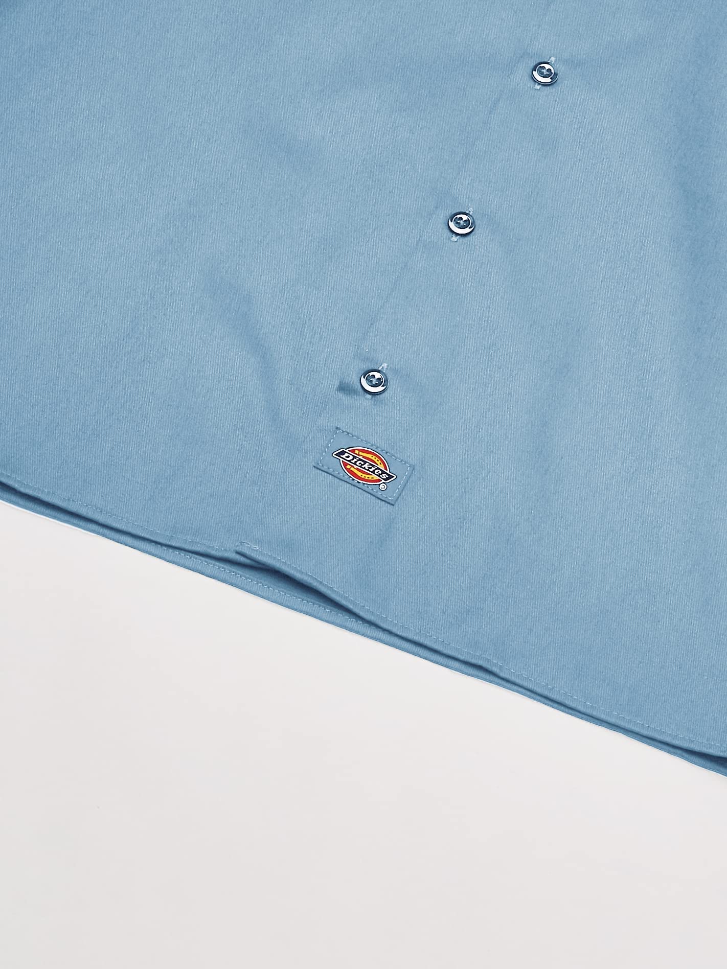 Dickies Men's Short-Sleeve Work Shirt, Light Blue, Large