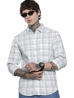 The Indian Garage Co Mens Slim Fit Checked Long Sleeves Shirt
