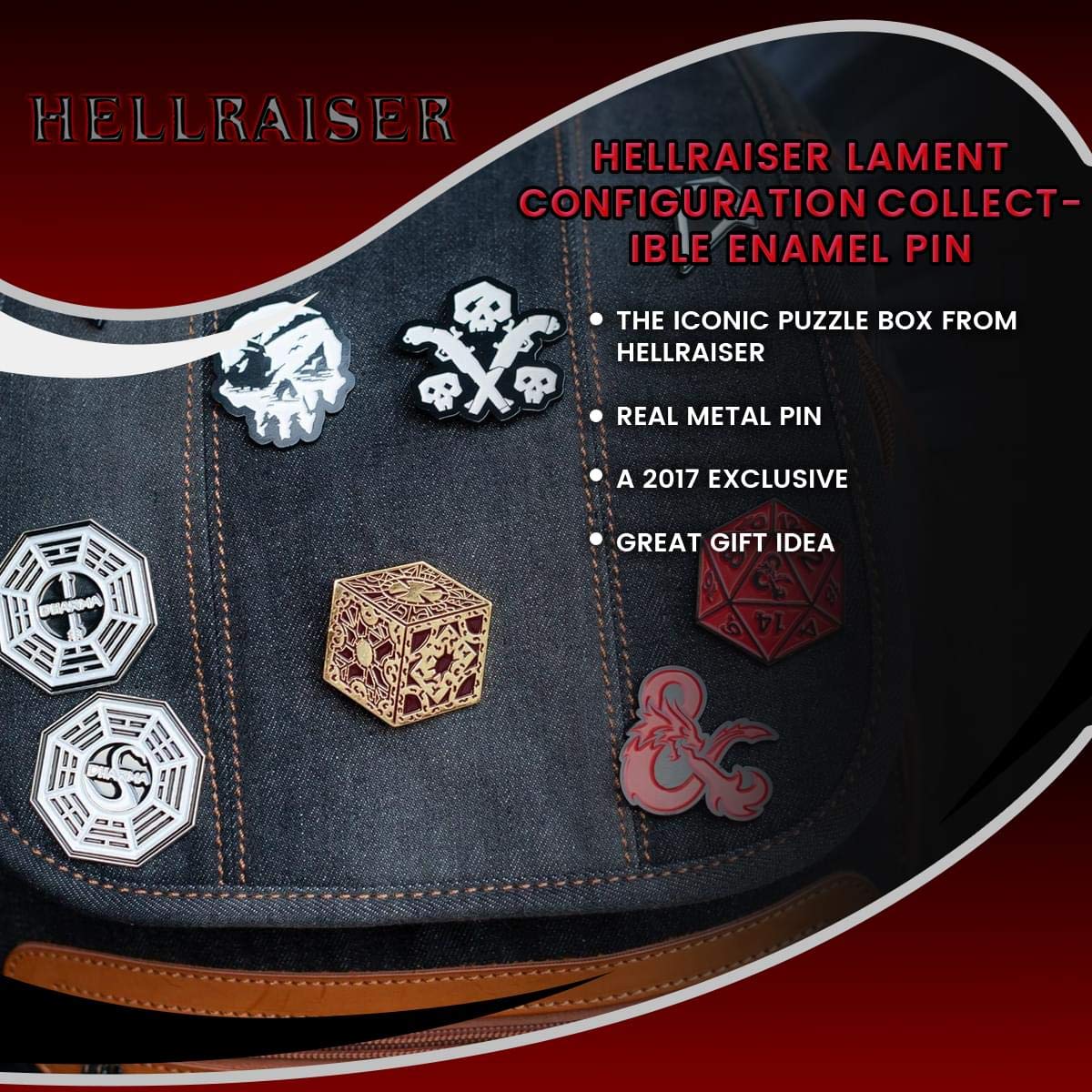 Toynk Hellraiser Lament Configuration Collectible Enamel Pin