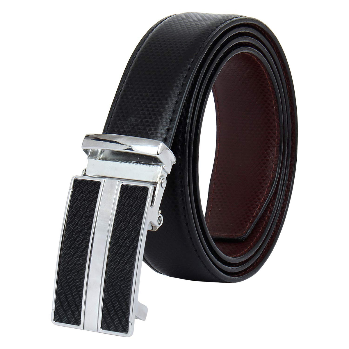 Zacharias MenS Pu Leather 35 Mm Reversible Belt Sl11 (Black_3Xl) (Pack Of 1) 3