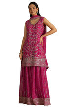 Soch Women Georgette Bandhani Print Suit Set with Zari