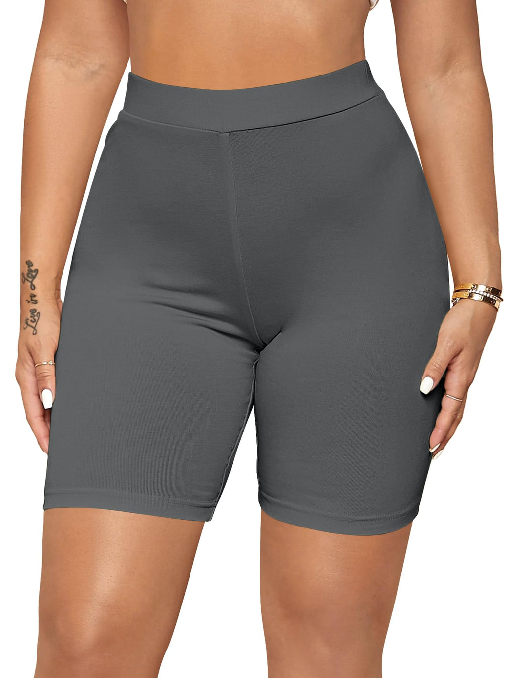 Kyda WomenS & Girls Anti Bacterial Cycling Shorts, Under Skirt Biker Shorts, High Waist Stretchable Yoga Shorts & Gym Workout S