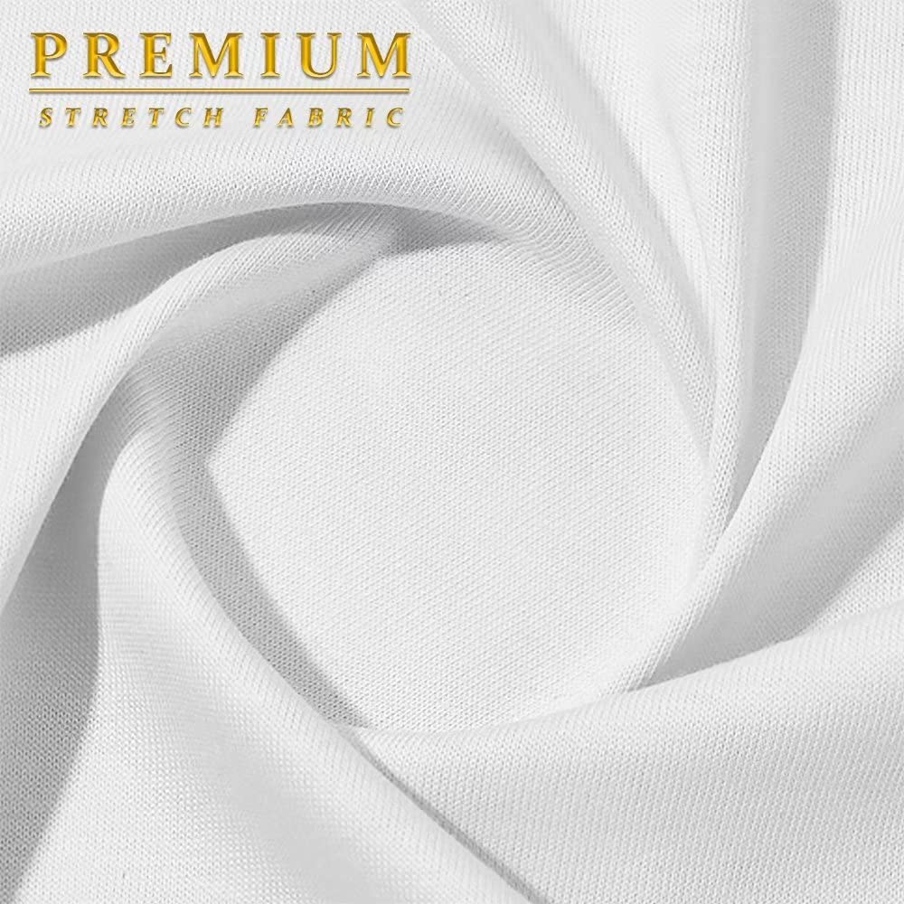 Hybrid & Company Women's Techno/Scuba Stretchy Office Pencil Skirt KSK43584 1139 White S