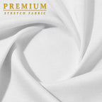 Hybrid & Company Women's Techno/Scuba Stretchy Office Pencil Skirt KSK43584 1139 White S