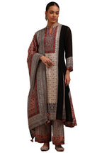 Soch Women Georgette Ethnic Motifs Suit Set with with Beads and Stones