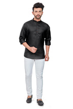 BE ACTIVE Mens Solid Linen Blend Short Kurta with Mandarin Collar || Short Kurta for Men Cotton || Stylish Short Kurta || Short