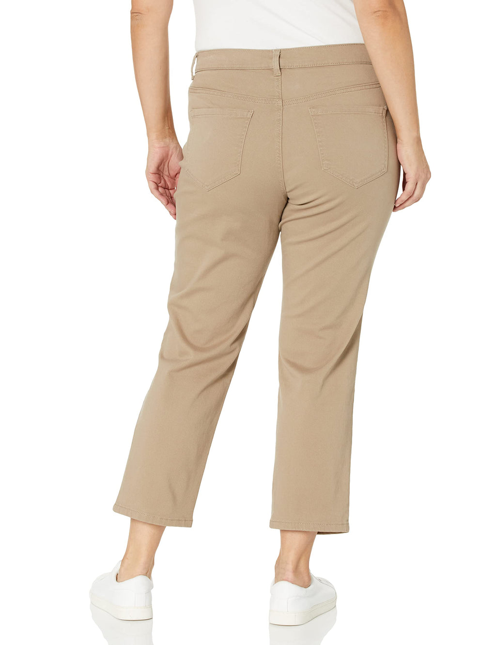 Gloria Vanderbilt womens Amanda Classic High Rise Tapered Jean, Hazelnut, 14 Petite Regular