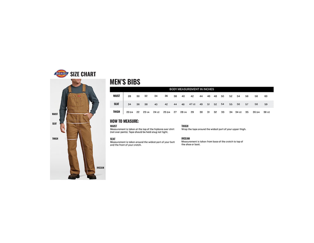 Dickies mens Hickory Striped Bib overalls and coveralls workwear apparel, Hickory Stripe, 36W x 30L US