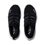 PUMA One4All Slip On Sneaker, Black White, 12.5 US Unisex Little Kid