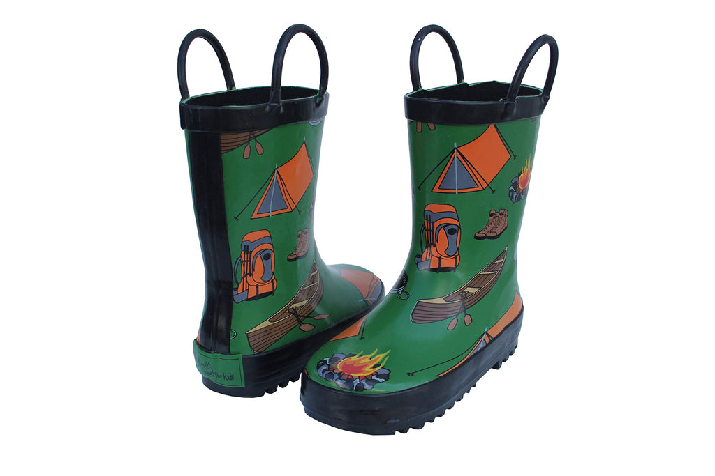 Foxfire FOX-600-37-7 Childrens Green Camping Rain Boot  Size 7