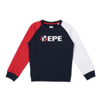 Pepe Jeans Boys Regular Fit Round Neck Sweatshirt Navy