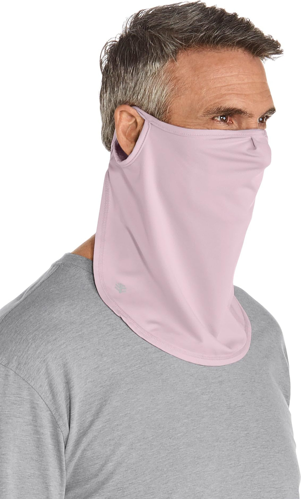 Coolibar UPF 50+ Men's Women's Crestone UV Face Mask - Sun Protective (Large/X-Large- Dusty Mauve)