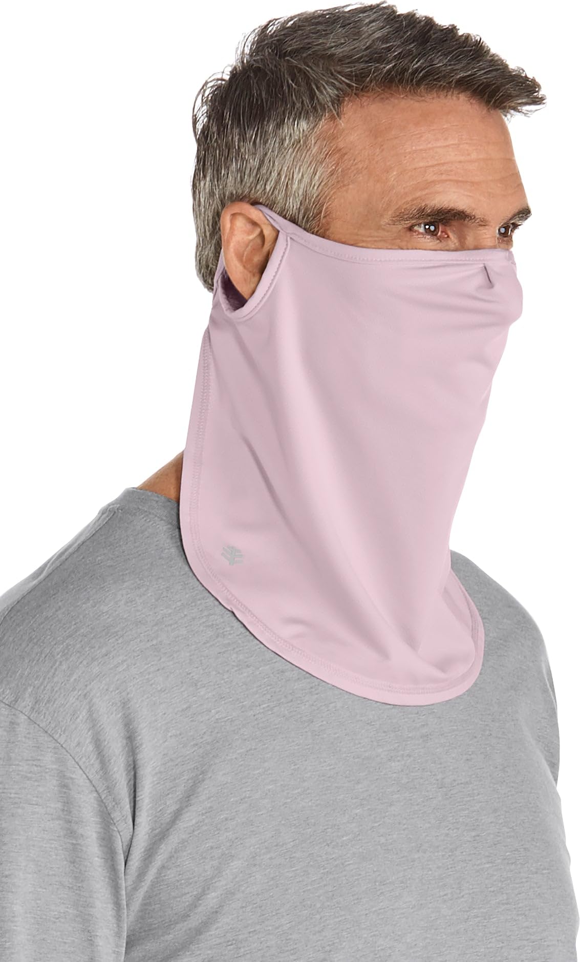 Coolibar UPF 50+ Men's Women's Crestone UV Face Mask - Sun Protective (Large/X-Large- Dusty Mauve)