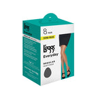 L'eggs Everyday Standard-Panty Sheer Toe Pantyhose for All Day Comfort, 100% Nylon, Suntan, Size Q (Pack of 8)