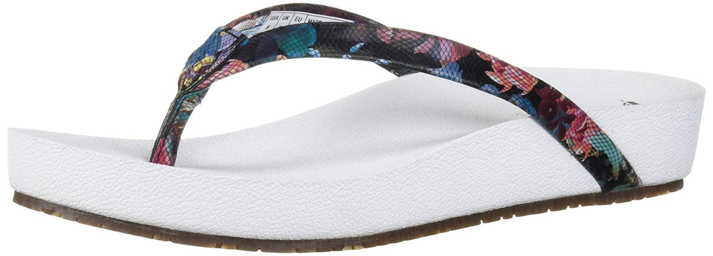 Revitalign RV4202410 Womens Sandy Flip Flop  Blue Multi Color - Size 10