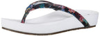 Revitalign RV4202410 Womens Sandy Flip Flop  Blue Multi Color - Size 10