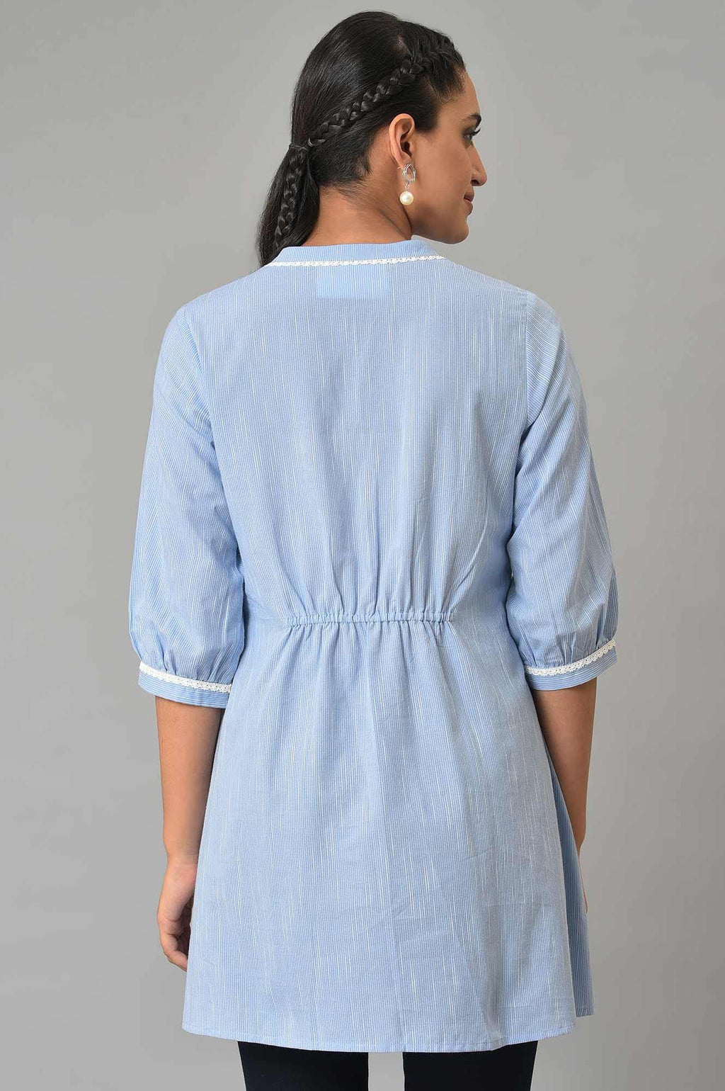 Aurelia Dyed Cotton Collar Neck Women'S Kurti