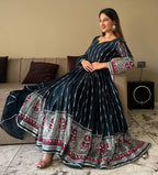 Fashion Basket WomenS Georgette Anarkali Dress