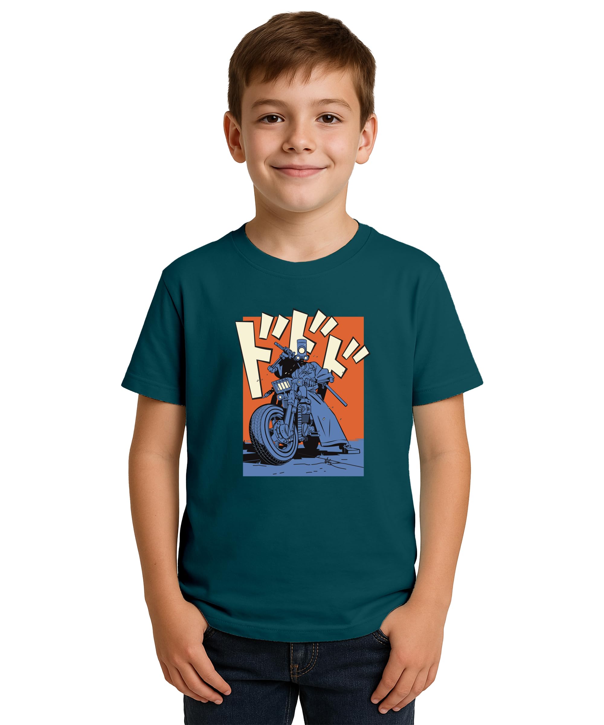 Kyda Kids Boys Cotton Blend Regular Fit Short Sleeve Printed Multicolor T-Shirts For Boys - (Pack Of 5)