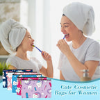 Reginary 20 Pieces Teeth Makeup Bag Teeth Cosmetic Bag for Nurse Women Dental Dentist Gift Makeup Bags with Zipper Dental Assist
