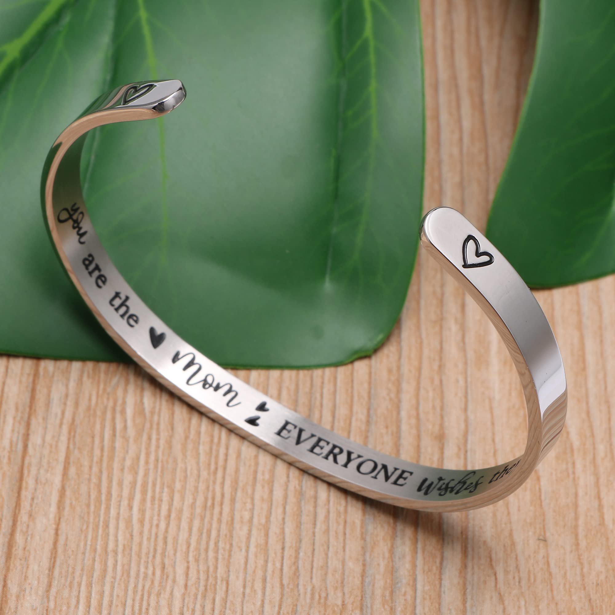 Mom Birthday Gifts from Daughter Inspirational Motivational Encouragement Mothers Day Birthday Christmas Jewelry Gifts Bracelets