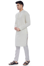 Divisive MenS Sequince Embroidered Cotton Blend Only Slim Fit Kurta (Dkrt674_Xl_Cream)