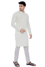 Divisive MenS Sequince Embroidered Cotton Blend Only Slim Fit Kurta (Dkrt515_S_Off White)