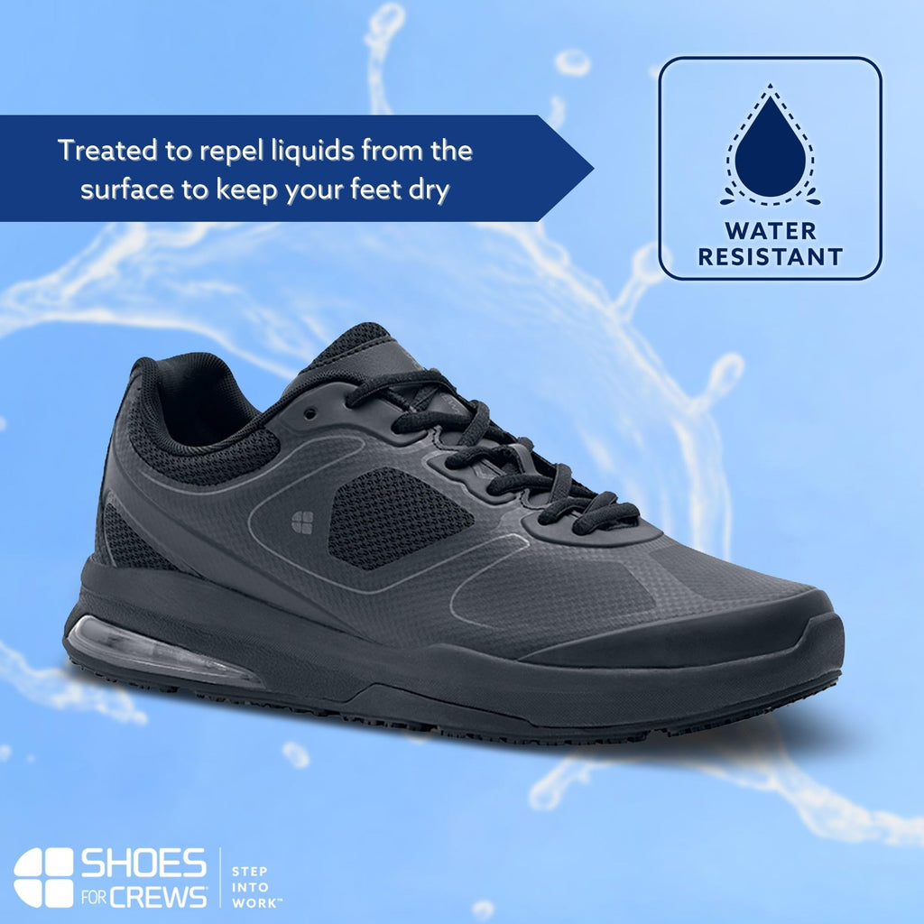 Shoes for Crews Men's Slip-Resistant Work Sneakers - Comfortable, Non-Slip Shoes for Men in Food Service, Healthcare, Retail, Ma