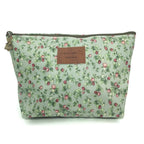 Hunger Green Flowers Make-Up Cosmetic Bag Carry Case, 14 Patterns (P11417017)