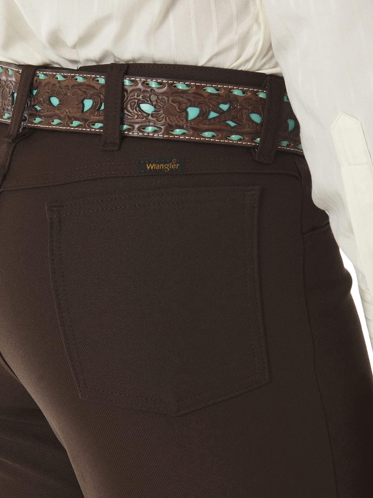 Wrangler mens Wrancher Dress jeans, Brown, 38W x 31L US