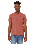 Unisex Sueded T-Shirt - HEATHER RED - XS(D0102H7KPM2)