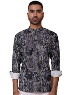 Jompers Mens Printed Corduroy Short Kurta